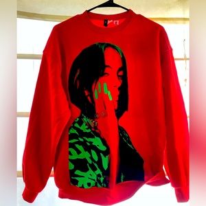 Oversized Billie Eilish crew neck